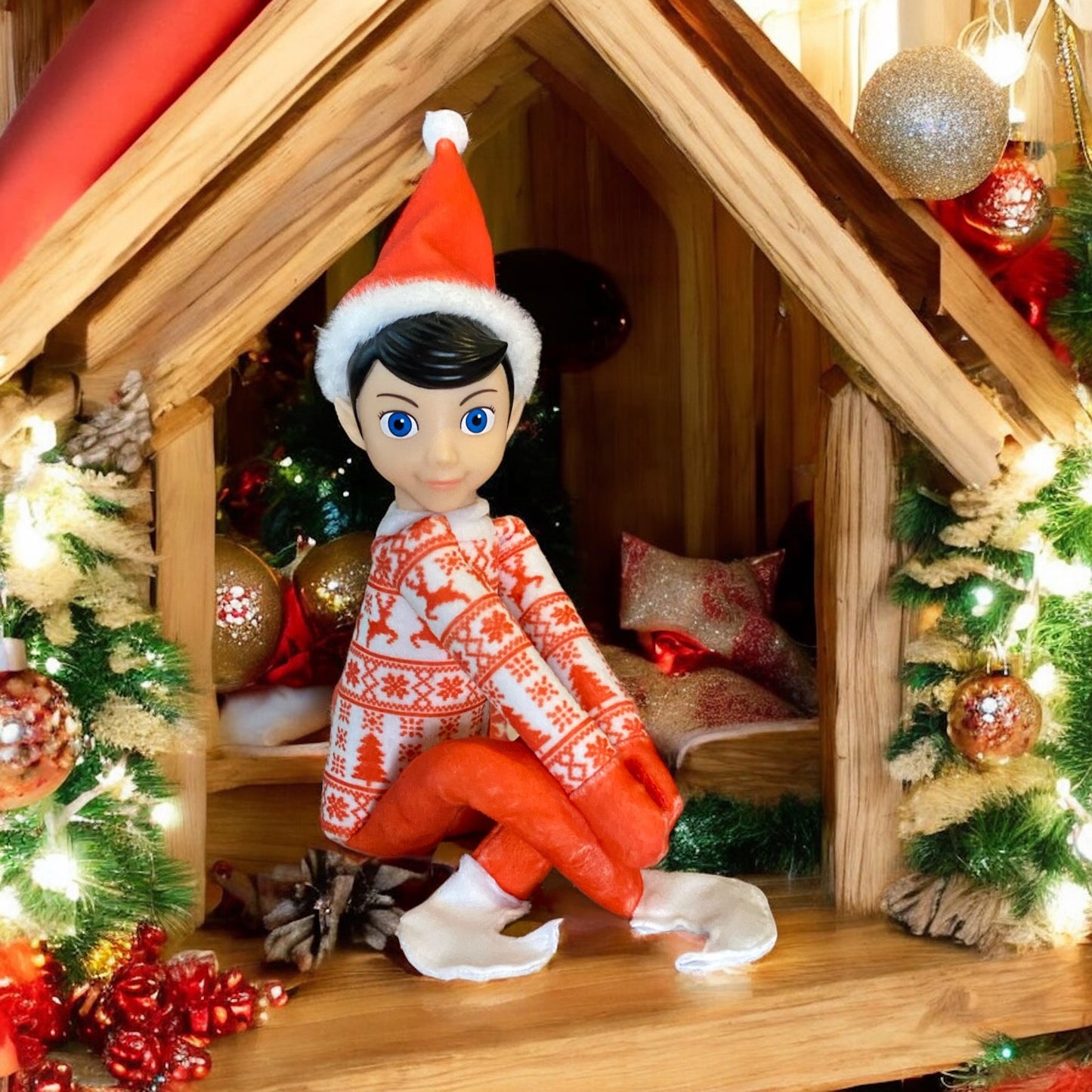 Le lutin conducteur de train Xmas